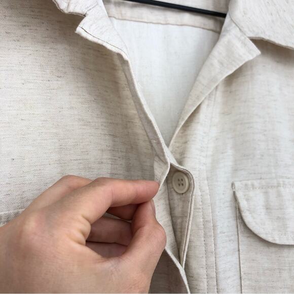 BOA Linen Blend Belted Jumpsuit Cream S - Picture 9 of 16